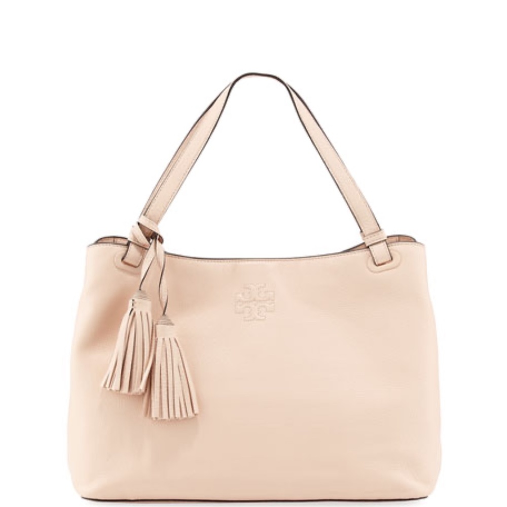 NWT Tory Burch Thea  Center Zipper Leather Tote